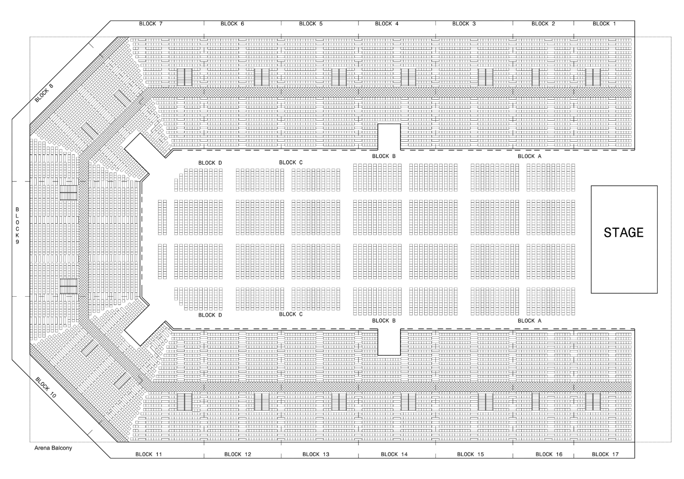 EXO 演唱會場地圖