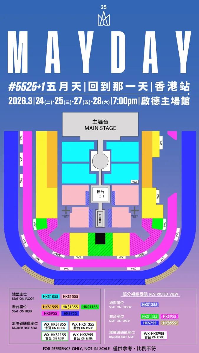 五月天演唱會場地圖