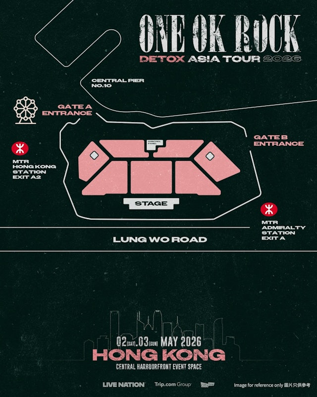 ONE OK ROCK場地圖