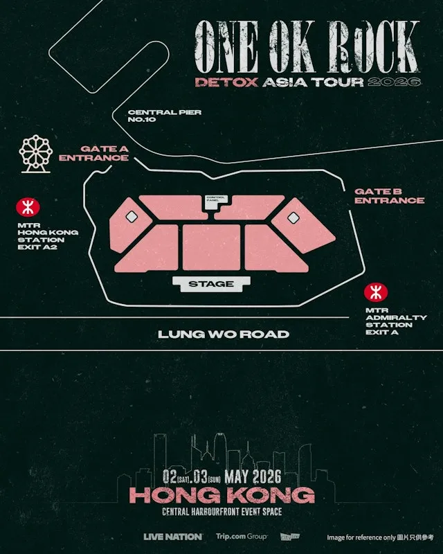 ONE OK ROCK場地圖
