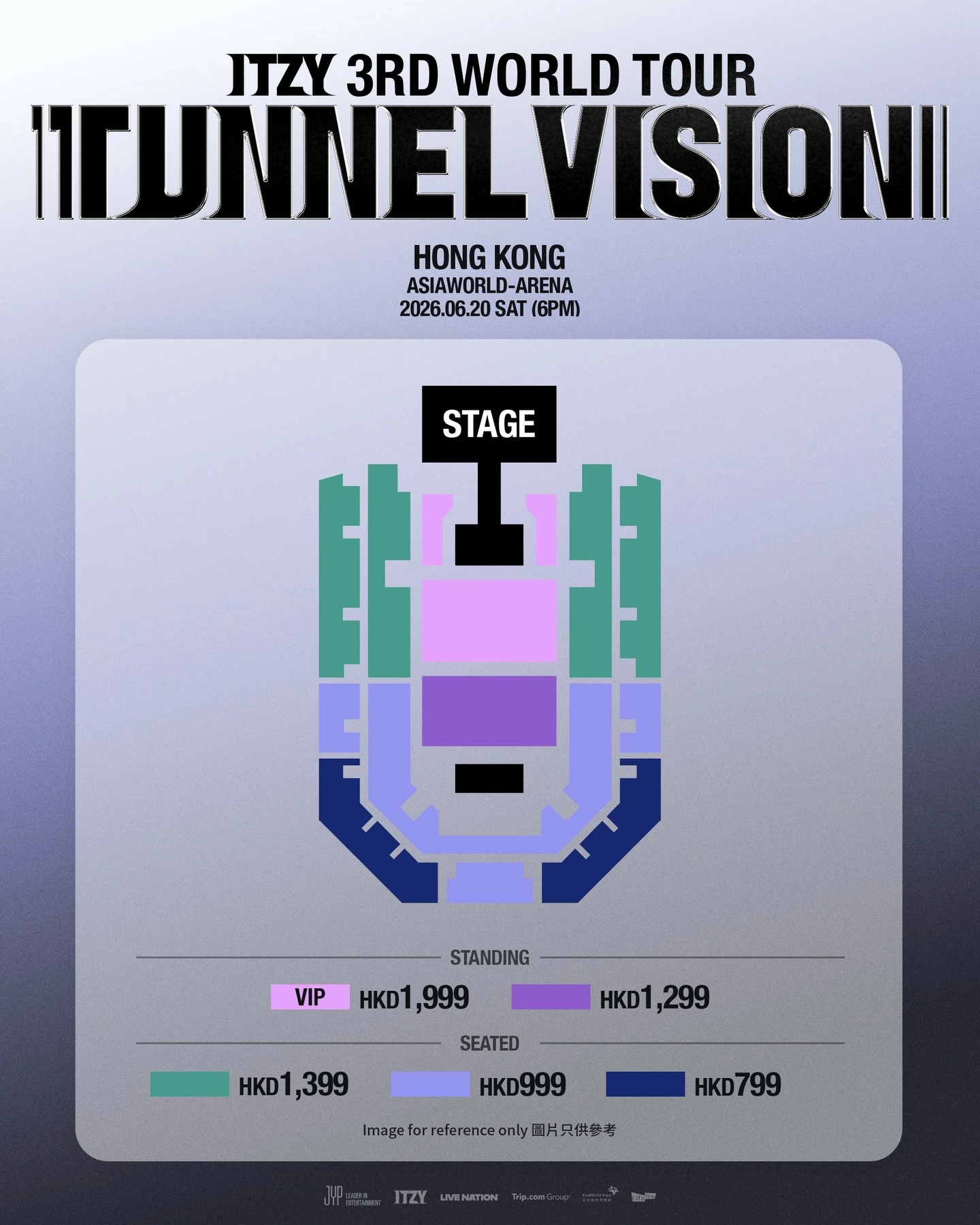 ITZY 演唱會場地圖