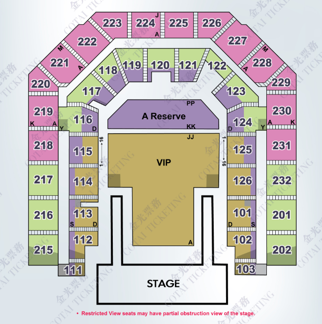 陳慧琳演唱會場地圖