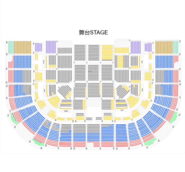 胡楓演唱會場地圖