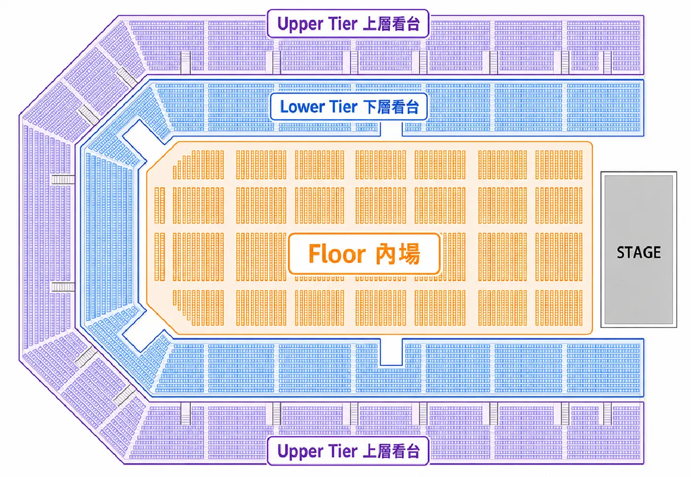AsiaWorld-Arena 座位