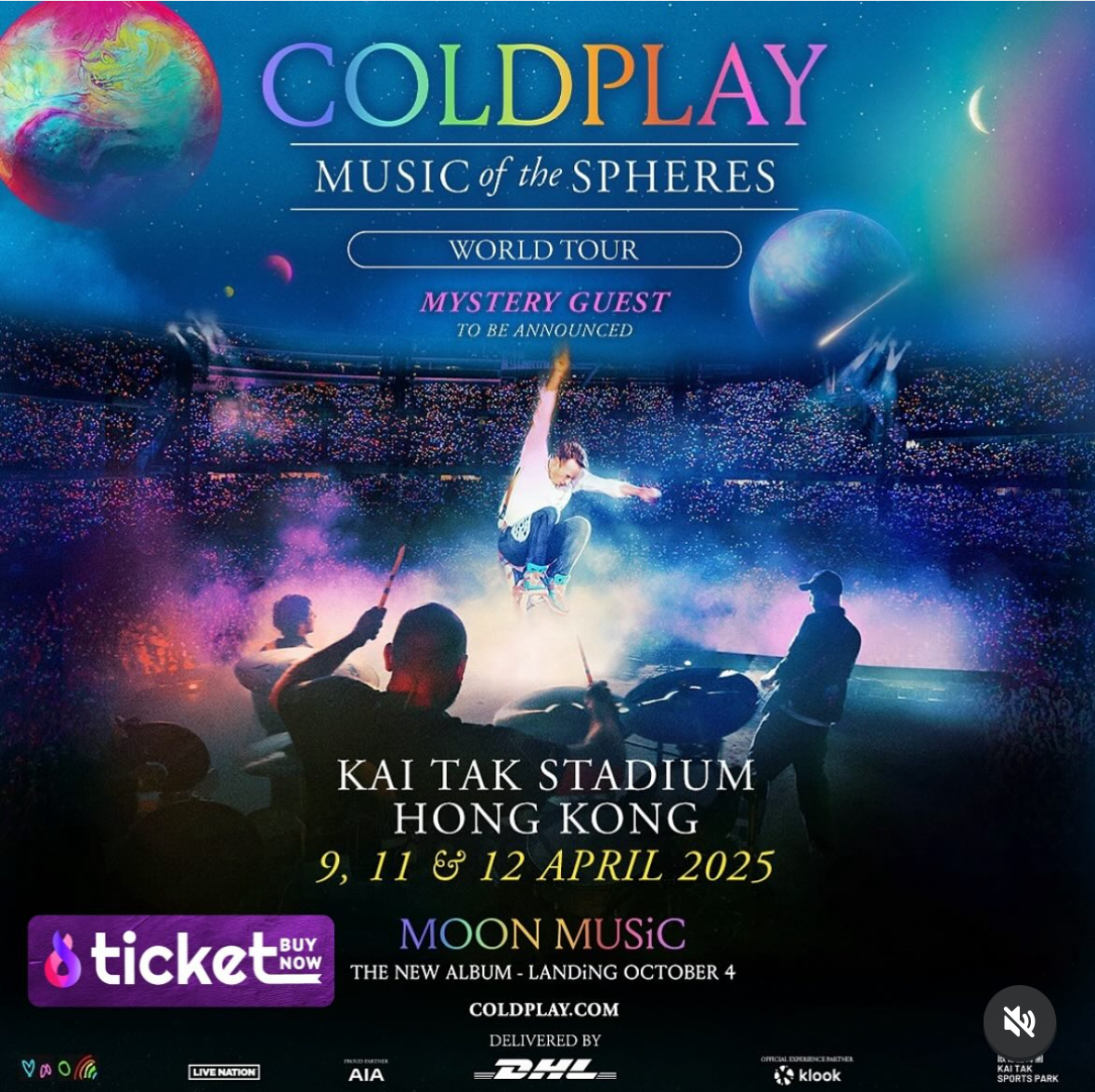 coldplay香港演唱會klook