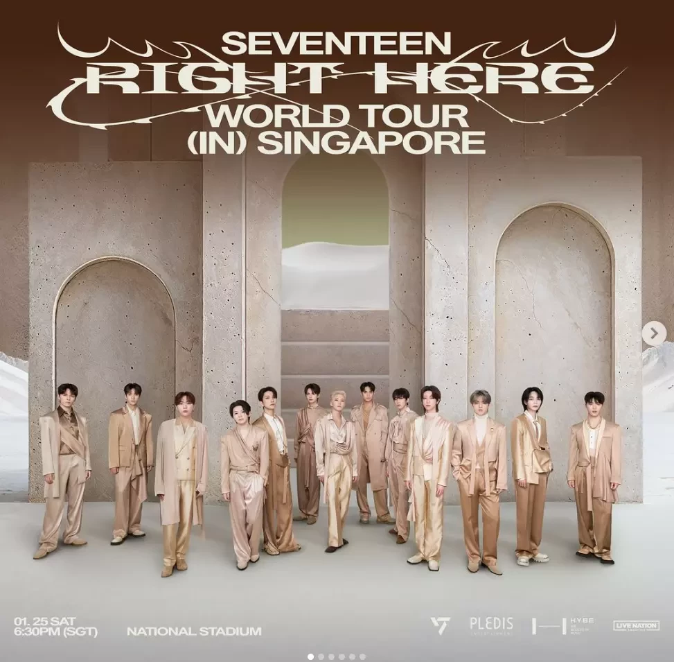 SEVENTEEN演唱会2025新加坡站｜SEVENTEEN [RIGHT HERE] WORLD TOUR IN Singapore｜新加坡國家體育場